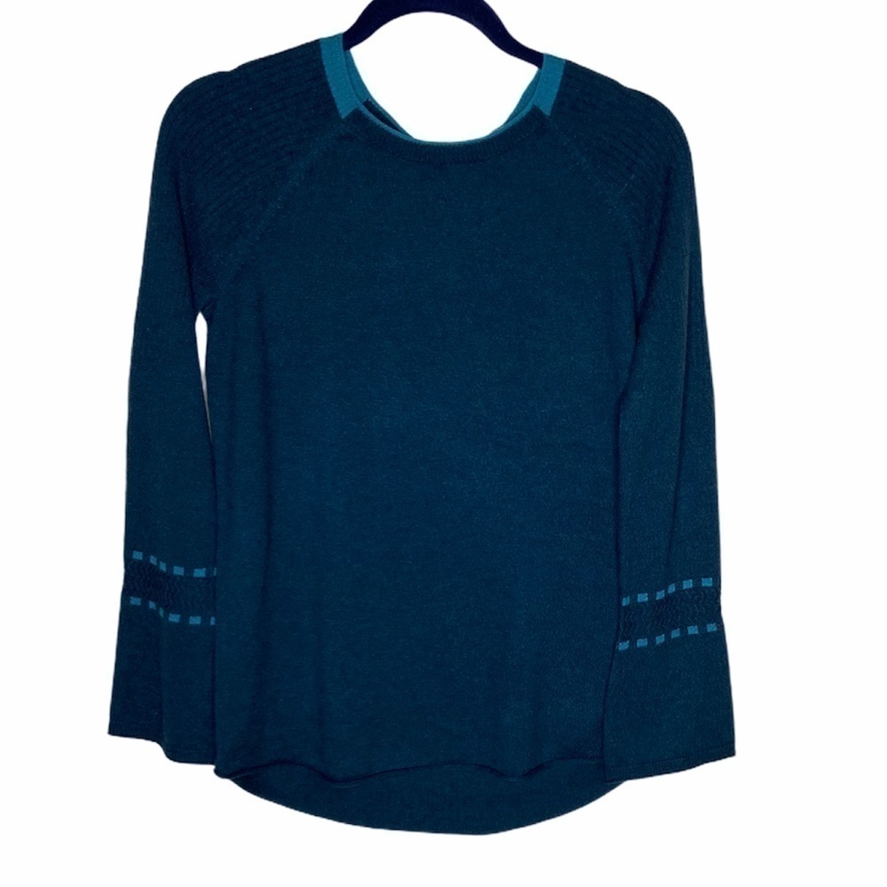 NWT Smartwool Bell Sleeve Sweater Forest Green size XS X-Small tunic